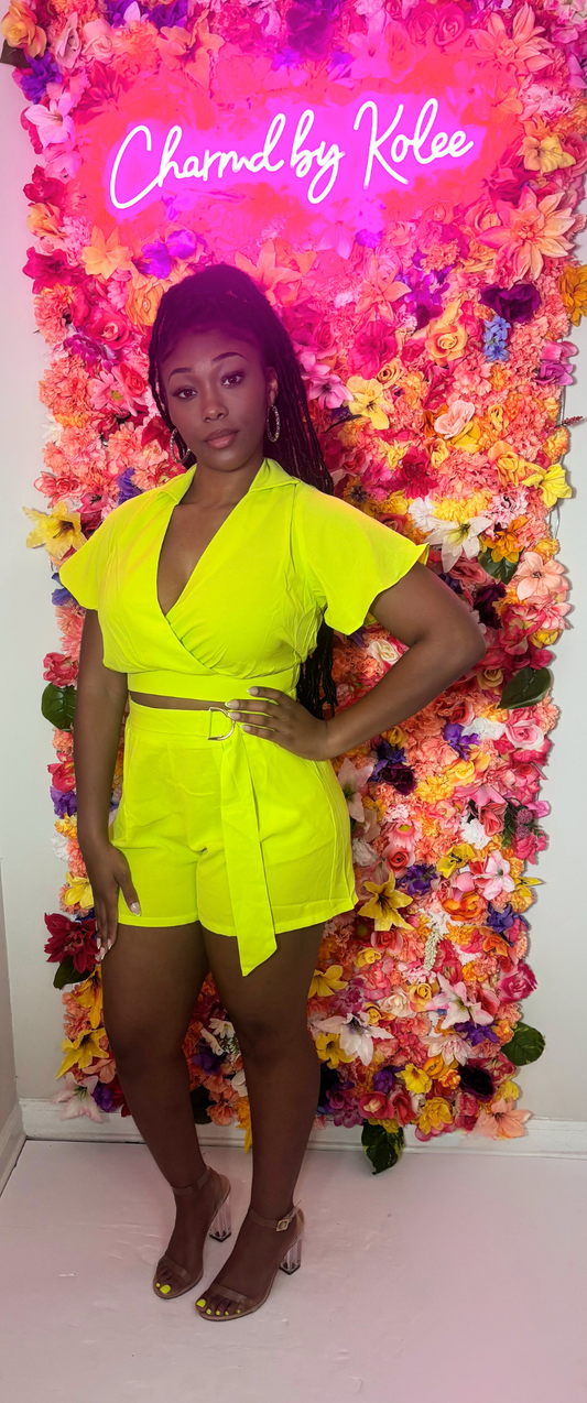 Lime green set